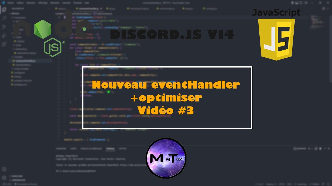 Créer Son Propre BOT Discord JS V14 | Nouveau EventHandler + Optimiser ...