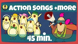 Kids Actions Songs | Kids Song Compilation | The Singing Walrus