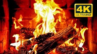 🔥 Fireplace 4K UHD! Fireplace with Crackling Fire Sounds. Fireplace Burning for