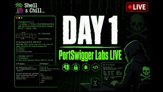 Day 1: PortSwigger Web Labs Live | SQL Injection, XSS & More | Shell & Chill