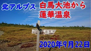 【北アルプス】白馬岳　乗鞍岳　白馬大池　3日目下山編