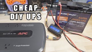 DIY LiFePO4 UPS Battery Backup for Cheap ⚡