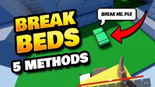 How to Break Beds Fast in Roblox BedWars