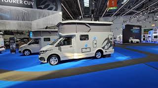 Very unusual full length pop up top VW motorhome : Knaus Tourer