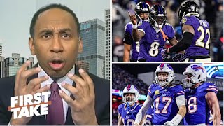 FIRST TAKE | I don't think Bills have enough to STOP Lamar \u0026 Henry! - Stephen A. all-in on Ravens