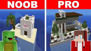 Minecraft NOOB vs PRO:WATER SECRET CASTLE by Mikey Maizen and JJ (Maizen Parody)