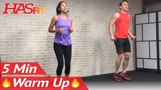 5 Minute Fat Burning Cardio Warmup Exercise - 5 Minute Warm Up Exercises Before Workout – How to