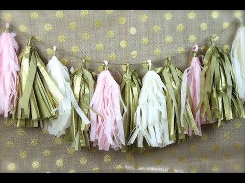 DIY Tissue PomPom Garland| ShowMeCute DIY Tissue PomPom Garland| ShowMeCute