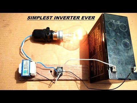 Simplest Inverter Ever Made 12V to 220V AC DIY Simplest Inverter Ever Made 12V to 220V AC DIY