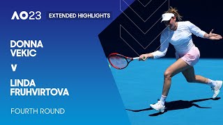 Donna Vekic v Linda Fruhvirtova Extended Highlights | Australian Open 2023 Fourth Round