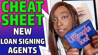 The Ultimate Cheat Sheet Tool For Loan Signing Agents