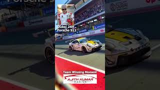 ☄Ajith kumar Racing won 3 place #porshe911 #racing #car @anbumarimuthuvlogs