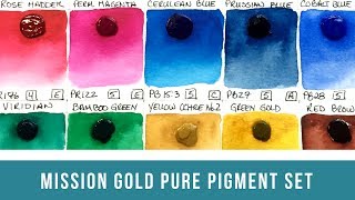 Mission Gold Pure Pigment Set | First Impressions (Dot Chart)