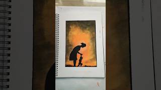 Oil Pastel Drawing || Mother Day special drawing #shorts