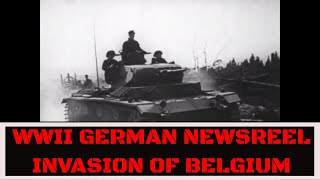 1940 GERMAN NEWSREEL  ATTACK ON BELGIUM \u0026 FORT EBEN-EMAEL  WWII BLITZKRIEG 32594cz