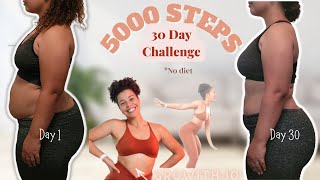 I tried growithjo Walking Workout for 30 days | before and after pics *no diet*