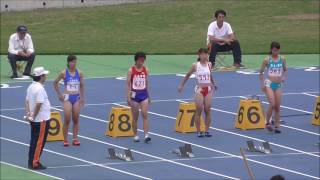 20160917 広島県高校陸上新人戦 女子100m決勝