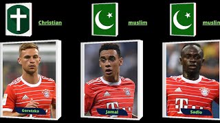 Bayern münchen players religion 2023 | christianity,muslim,budhist,hinduism,judaism