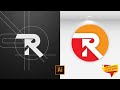 Letter R Logo Design | Illustrator Tutorial | How to make logo design in Adobe Illustrator CC