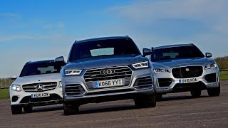 Mercedes GLC vs Audi Q5 vs Jaguar F-Pace