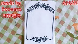 10 beautiful border designs for projects | simple border designs| notebook border designs |❤️ PART 3