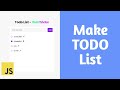 TODO List | Javascript tutorial | WebTricks