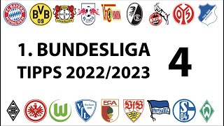 Bundesligatipps 1.Liga - 4.Spieltag - Saison 2022/2023
