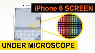iPhone 6 Retina HD display 1000x Magnified Under Microscope | RGB Pixels