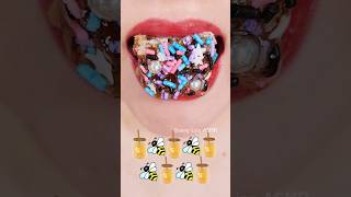 ASMR RAW HONEYCOMB 벌집꿀 먹방 咀嚼音 蜂の巣 ハニカム Eating Sounds #shorts