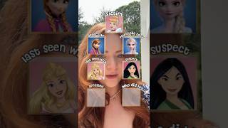 Disney Princess Murder Mystery🤣🫣🕵️‍♀️ #funny #disney #princess #disneyprincess #sadiesink #shorts