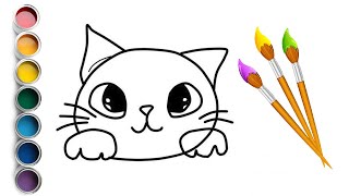 How to draw a cat, Как нарисовать кошку, बिल्ली कैसे आकर्षित करें