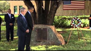 Raw: Obama, Bush Honor Tanzania Bomb Victims