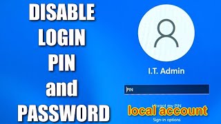 Windows 11 ➡️ How to Remove PIN and Password on Lock Screen.Without Programs [2023]