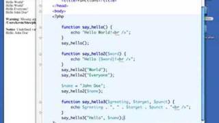 08_02 Using functions [PHP] Tutorials