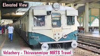 Velachery - Thiruvanmiyur MRTS Travel Elevated View