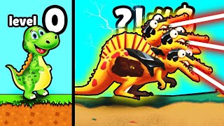 Unlocking Level 9999+ DINOSAUR! Dino Bash