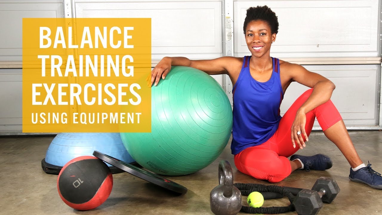 Balance Training Exercises Using Equipment - YouTube