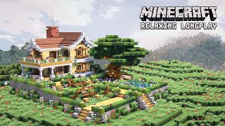 We Built a Spring Flower Garden  - Minecraft Relaxing Longplay (No Commentary)