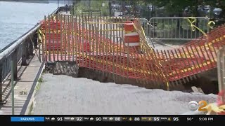 Large Sinkhole Opens Up Along East River Esplanade; Residents To NYC: Enough Is Enough