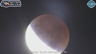 Lunar eclipse 2021: Time-lapse of the partial lunar eclipse from Galveston, Texas
