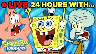 🔴 24 Hours In Bikini Bottom Marathon! | SpongeBob Livestream