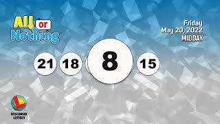 Wisconsin Lottery Midday Draw 05/20/2022