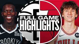 NETS at BULLS | FULL GAME HIGHLIGHTS | December 2, 2024