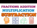 Fractions Addition, Multiplication and Subtraction