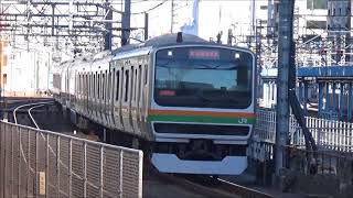 【堂々15両編成！】上野東京ライン E231系1000番台＋E233系3000番台 東海道線直通普通小田原行き 秋葉原駅