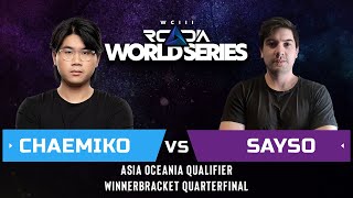 WC3 - RWS Asia-Oceania - WB QF: [HU] Chaemiko vs. SaysO [UD]