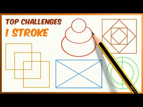 Single Line Drawings Without Lifting The Pencil 🧠 [CHALLENGES] - YouTube