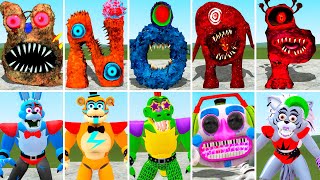 NEW NIGHTMARE ALPHABET LORE VS ALL FNAF in GARRY'S MOD 3D SANIC CLONES MEMES Five nights at freddy's