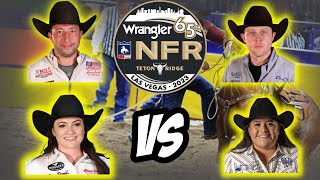 NFR ROPING MEGA MATCH - HAVEN \u0026 SHELBY MEGED vs RILEY PRUITT \u0026 DANIELLE LOWMAN