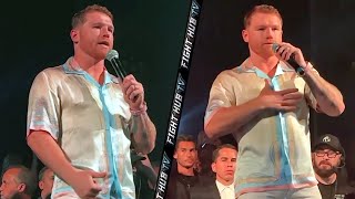 MY HEART HURTS - CANELO GIVES EMOTIONAL SPEECH AFTER BIVOL LOSS TELLING FANS TO TAKE RISKS IN LIFE